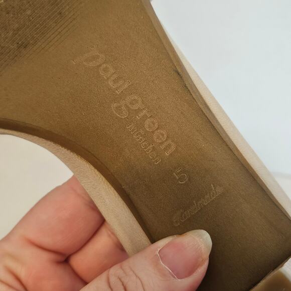 Paul Green Violet Sabina Combo Ankle Straps Heeled Sandals Women's Size 7.5 - Picture 8 of 15